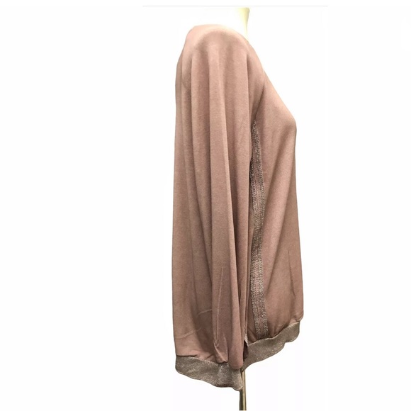 Flora Ashley Womens Round Neck Long Sleeve Top - Picture 3 of 9